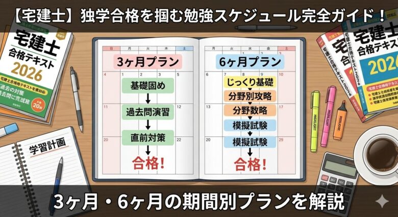 宅建士の勉強スケジュール