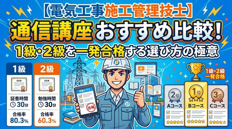 電気工事施工管理技士の通信講座