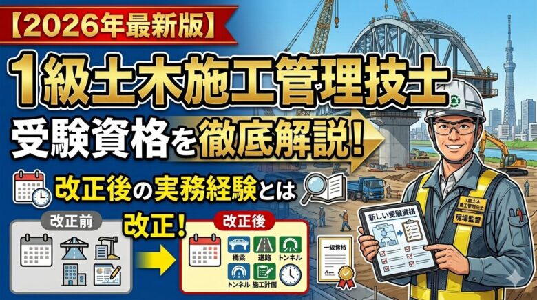 1級土木施工管理技士の受験資格