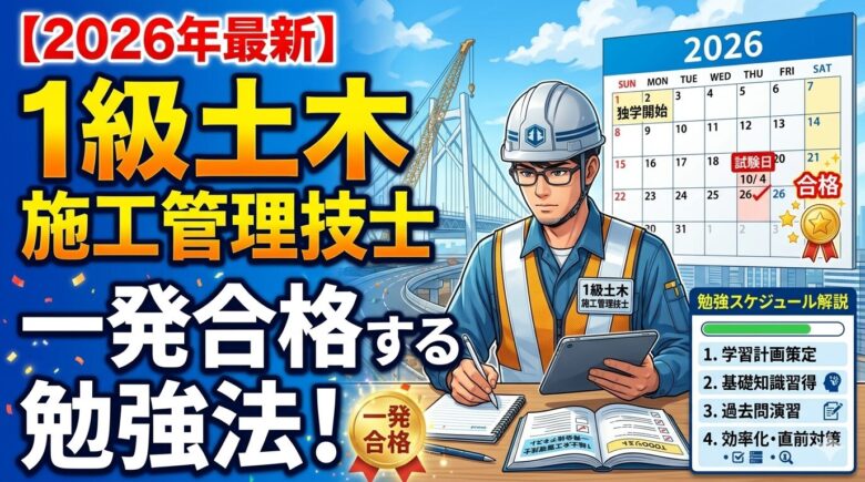 1級土木施工管理技士の勉強法