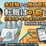 施工管理の未経験転職