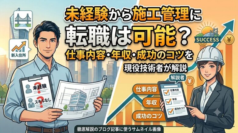 施工管理の未経験転職